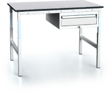 Pracovní stůl alsor PROFI - deska - podvěsný kontejner 681 - 1037 x 1200 x 700